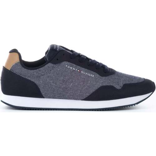 Chaussures Homme Baskets basses Tommy Hilfiger Lo Runner Mix Chambray Bleu