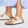 Chaussures Femme Sandales et Nu-pieds Birkenstock Sandales Arizona Big Buckle Femme Ecru Beige