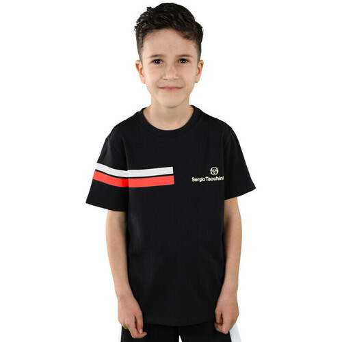 Vêtements Enfant LMrtn sweatshirt with men's hood Sergio Tacchini T-shirt  Vatis Junior Noir
