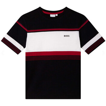 Vêtements Enfant T-shirts & Polos Hugo Boss Kids T-Shirt Boss Enfant Noir