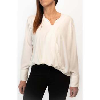 Vêtements Femme Chemises / Chemisiers Polos manches courtes Blouse blanche Emilie Blanc