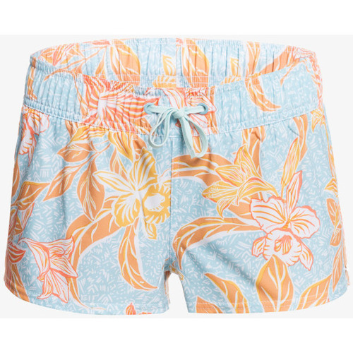 Vêtements Femme Maillots de bain 1 pièce Roxy - Short de bain - bleu ciel et orange Autres