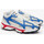 Chaussures Homme Baskets mode Lacoste BASKETS  L003 2K24 NOIRES BLANCHES ROUGES ET BLEUES Blanc
