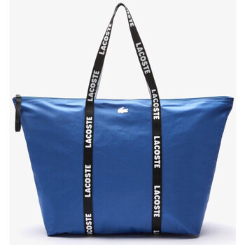 Sacs Femme Sacs Lacoste Grand sac cabas  zippé Izzie en nylon avec anses sigl Bleu