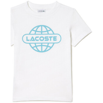 Vêtements Enfant T-shirts & Polos Lacoste T-SHIRT  ENFANT BLANC Blanc
