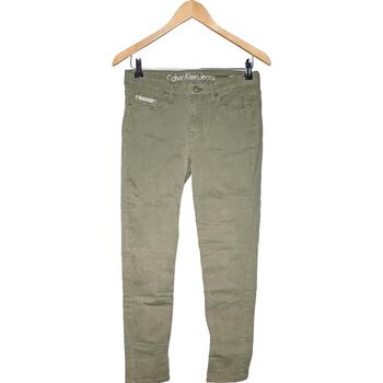 Vêtements Femme Pantalons Calvin Klein Jeans 38 - T2 - M Vert