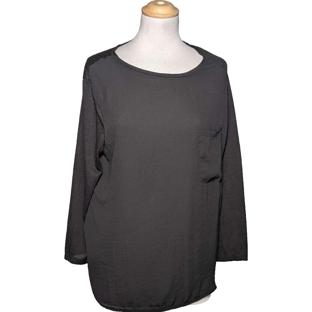 Vêtements Femme Sweatshirt With Flower Embroidery H&M top manches longues  40 - T3 - L Noir Noir