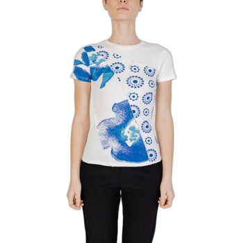 Vêtements Femme T-shirts manches courtes Desigual 24SWTK96 Bleu