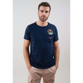 Vêtements Homme T-shirts & Polos Deeluxe T-Shirt MAHINA Bleu