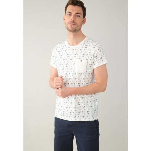 Vêtements Homme T-shirts & Polos Deeluxe T-Shirt floral-print COCOJUICE Blanc