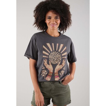 Vêtements Femme T-shirts & Polos Deeluxe T-Shirt MYSUN Noir