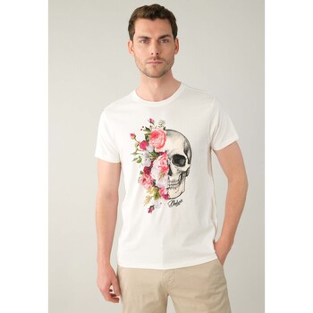 Vêtements Homme Née en 2004 du désir de créer une marque dynamique et accessible à tous Deeluxe T-Shirt SPIKE Blanc