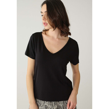 Vêtements Femme Bons baisers de Deeluxe T-Shirt CASA Noir