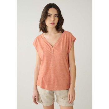 Vêtements Femme Poils / Plumes Deeluxe T-Shirt MIRKA Orange