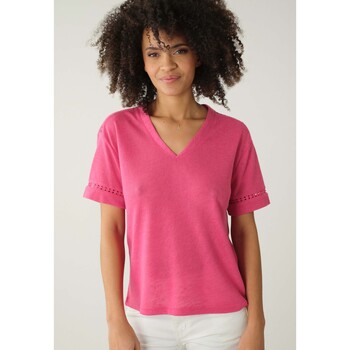 Vêtements Femme Poils / Plumes Deeluxe T-Shirt DJALIA Rose