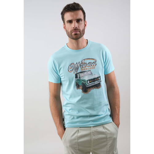 Vêtements Homme Grey cotton Bound For Glory T-shirt from featuring a crew neck and a print to the front Deeluxe T-Shirt OFFROAD Bleu