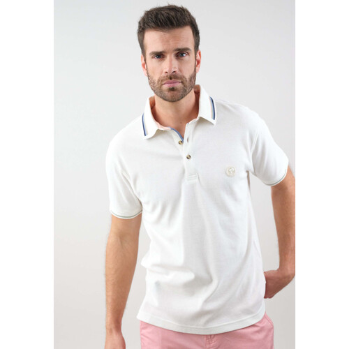 Vêtements Homme Long Sleeve Cricket Polo Shirt Mens Deeluxe Polo CEVICHE Blanc