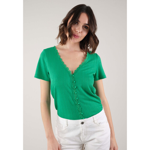 Vêtements Femme Poils / Plumes Deeluxe T-Shirt AYA Vert
