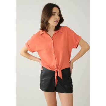 Vêtements Femme Chemises / Chemisiers Deeluxe Chemise DABBY Orange