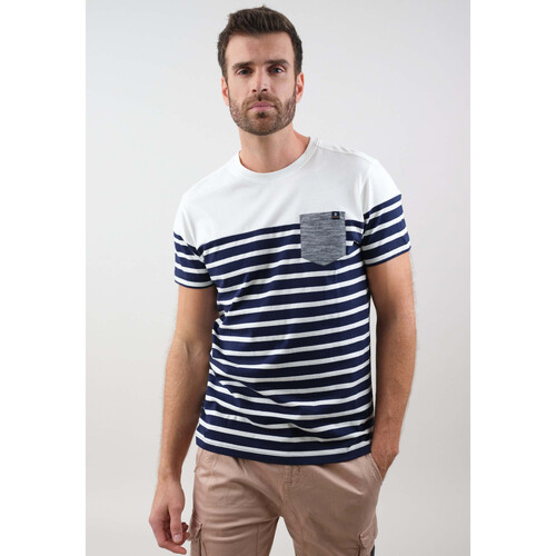 Vêtements Homme T-shirts & Polos Deeluxe T-Shirt DIXON Blanc