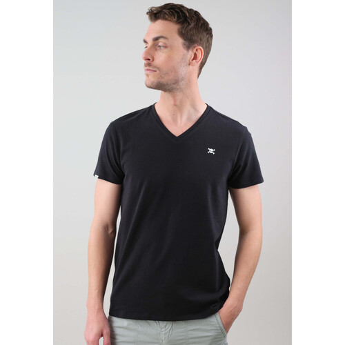 Vêtements Homme T-shirts & Polos Deeluxe T-Shirt YAZEL Noir
