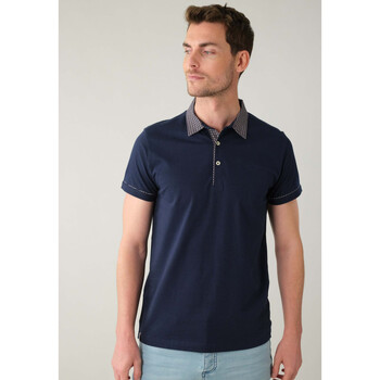 Vêtements Homme Long Sleeve Cricket Polo Shirt Mens Deeluxe Polo PAMPITO Bleu