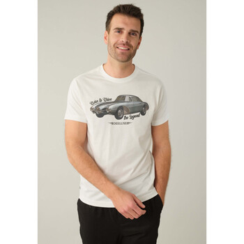 Vêtements Homme T-shirts & Polos Deeluxe T-Shirt BIPOSTO Blanc