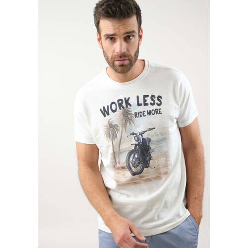 Vêtements Homme T-shirts & Polos Deeluxe T-Shirt WORKLESS Blanc