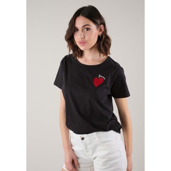Vêtements Femme T-shirts & Polos Deeluxe T-Shirt ELEA Noir