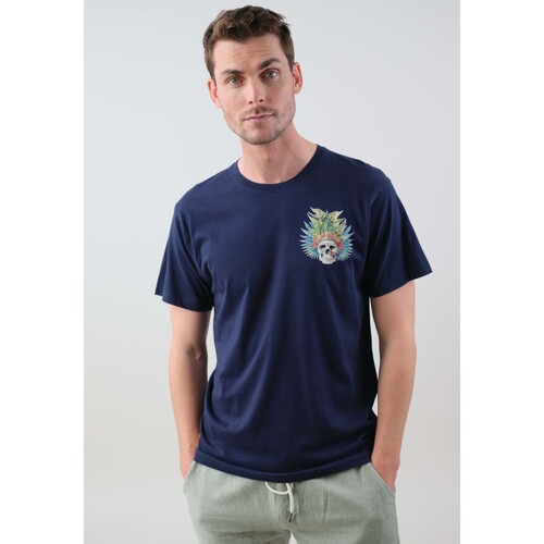 Vêtements Homme Malles / coffres de rangements Deeluxe T-Shirt KUMARI Bleu