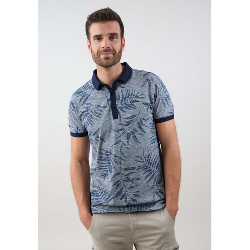 Vêtements Homme T-shirts & Polos Deeluxe Polo TIKITO Bleu