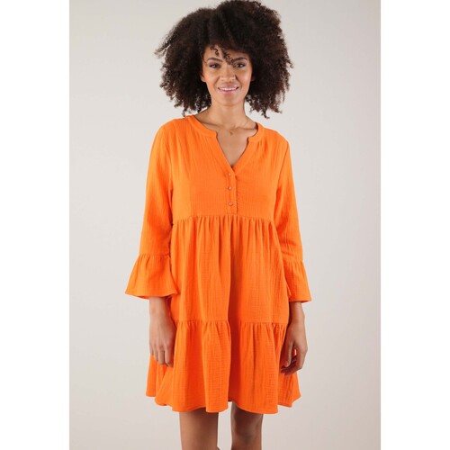 Vêtements Femme Robes Deeluxe Robe MELYNA Orange