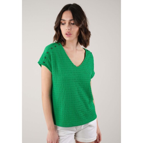 Vêtements Femme T-shirts & Polos Deeluxe T-Shirt KAMILI Vert