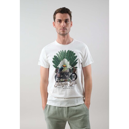 Vêtements Homme T-shirts & Polos Deeluxe T-Shirt AVENTURA Blanc