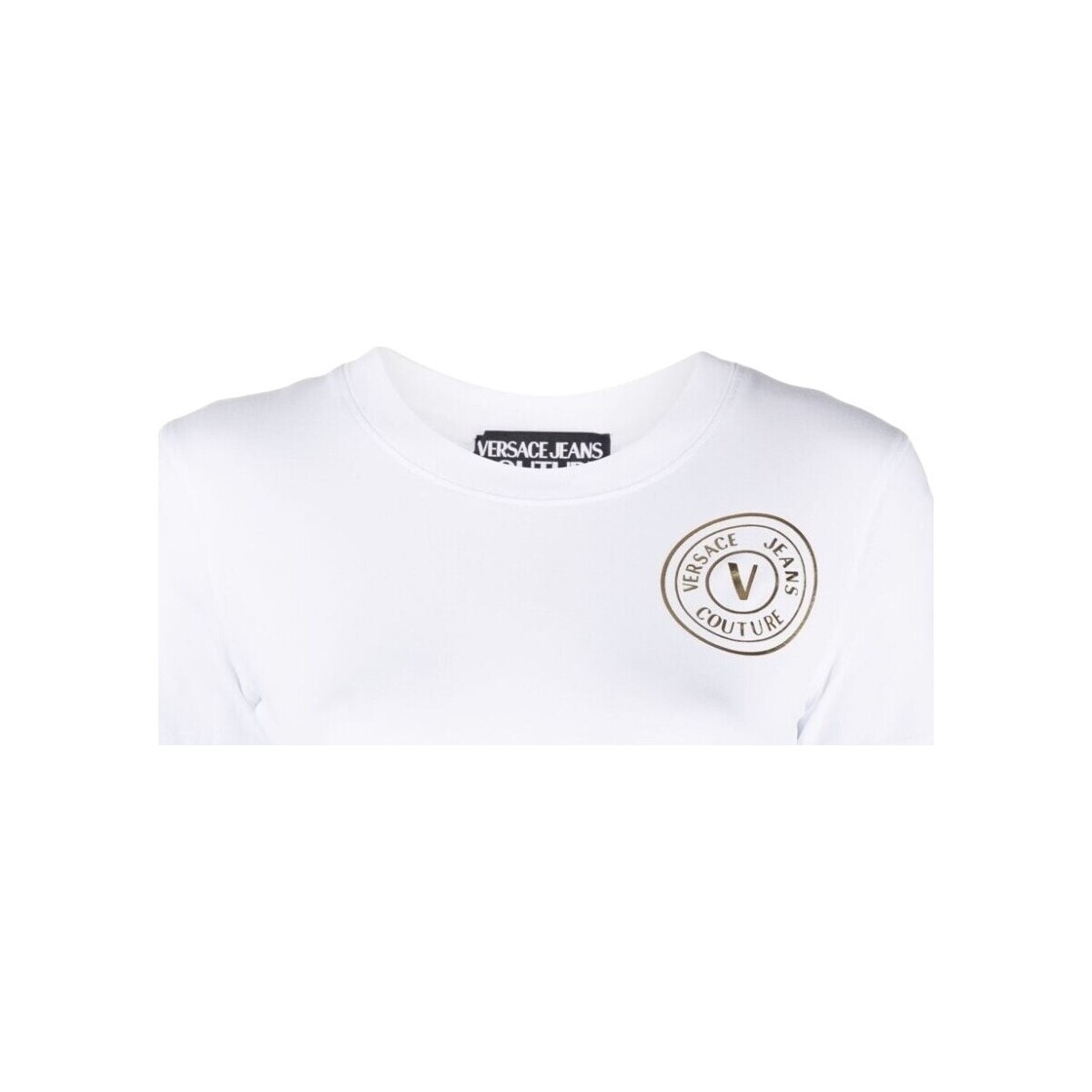 Vêtements Femme T-shirts manches courtes Versace Jeans Couture 76haht02-cj03t-g03 Blanc