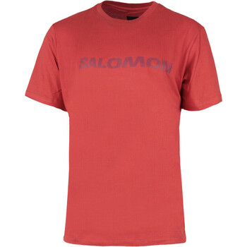 Vêtements Homme T-shirts manches courtes Caracter Salomon LOGO PERFORMANCE Rouge
