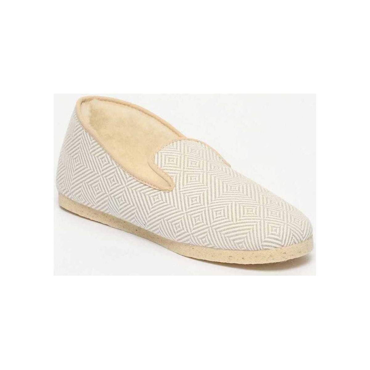 Chaussures Chaussons Amos Chaussons La psychée - Blanc & beige Blanc