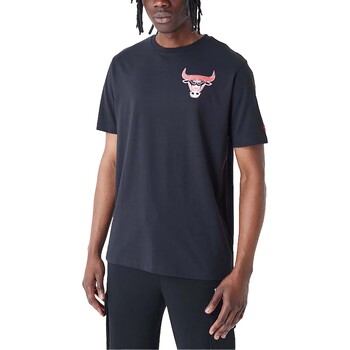 Vêtements Homme T-shirts & Polos New-Era Nba Holographic Os Tee Chibul  Blkfdr Noir