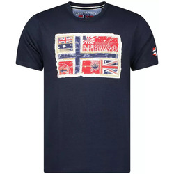 Vêtements Homme T-shirts manches courtes Geographical Norway T-shirt homme  JPEPE Bleu