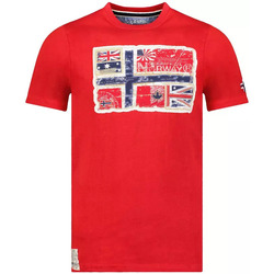 Vêtements Homme T-shirts manches courtes Geographical Norway T-shirt homme  JPEPE Rouge