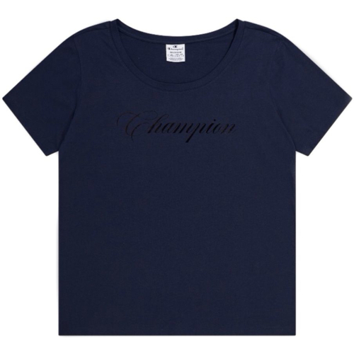 Vêtements Femme T-shirts manches courtes Champion 117278 Bleu