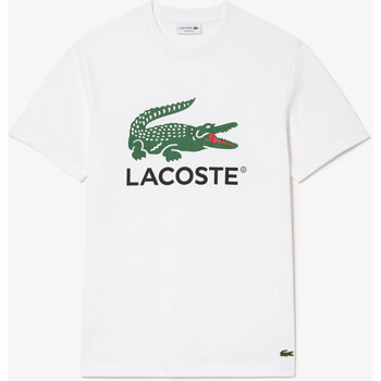 Vêtements Homme T-shirts manches courtes Lacoste TH1285 Blanc