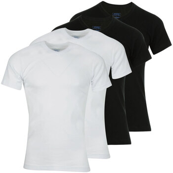 Vêtements Homme T-shirts manches courtes Athena Lot de 4 Tee-shirt col V homme Coton Bio Multicolore