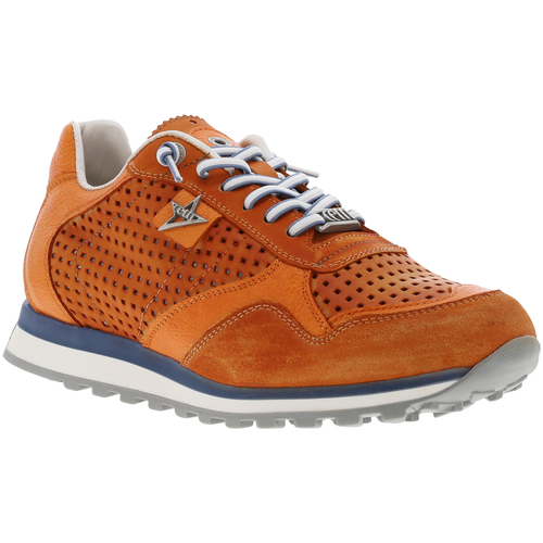 Chaussures Homme Baskets mode Cetti Baskets basses cuir Orange