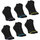 Sous-vêtements Homme Chaussettes Athena Lot de 6 paires de socquettes homme Training Dry Noir