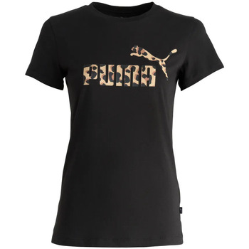 Vêtements Femme T-shirts manches courtes Puma T-shirt Tshr W Ess+ani Graf Noir