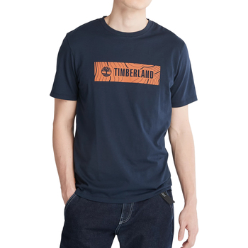 Vêtements Homme T-shirts manches courtes Timberland Linear Logo Bleu
