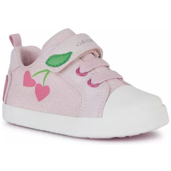 Chaussures Fille Baskets mode Geox BASKETS BEBE  KILWI PINK/FUCHSIA Rose
