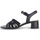 Chaussures Femme Sandales et Nu-pieds Gabor Sandales en cuir à talon décroché bloc Noir