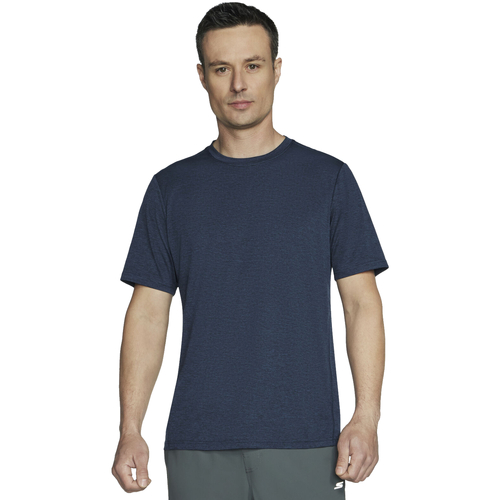 Vêtements Homme T-shirts manches courtes Skechers GO DRI Charge Tee Bleu